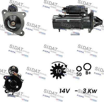 Sidat S12ML0370A2 - Starter www.molydon.hr