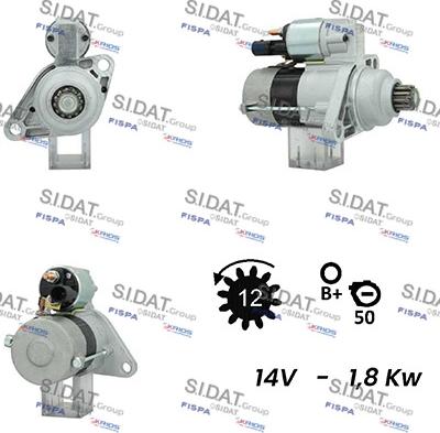 Sidat S12VA0447A2 - Starter www.molydon.hr