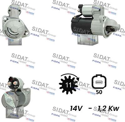 Sidat S12VA0414A2 - Starter www.molydon.hr