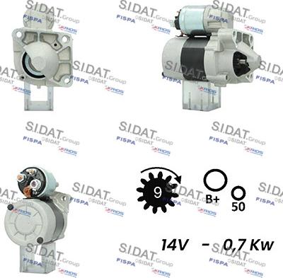 Sidat S12VA0476A2 - Starter www.molydon.hr