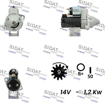 Sidat S12VA0506A2 - Starter www.molydon.hr