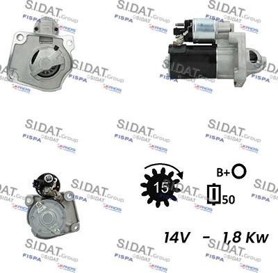 Sidat S12VA0615 - Starter www.molydon.hr