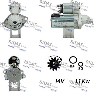 Sidat S12VA0033 - Starter www.molydon.hr