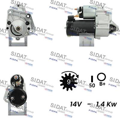 Sidat S12VA0151A2 - Starter www.molydon.hr