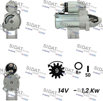 Sidat S12VA0342A2 - Starter www.molydon.hr