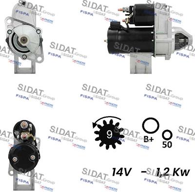 Sidat S12VA0363A2 - Starter www.molydon.hr