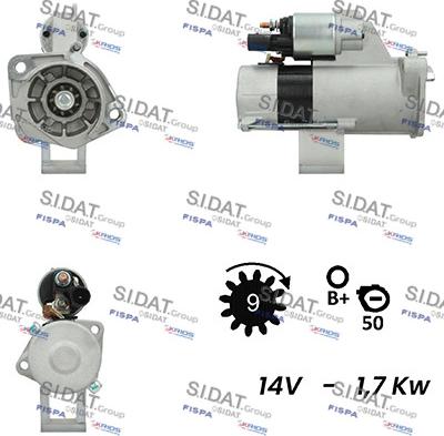 Sidat S12VA0250A2 - Starter www.molydon.hr