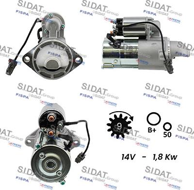 Sidat S12VA0205A2 - Starter www.molydon.hr