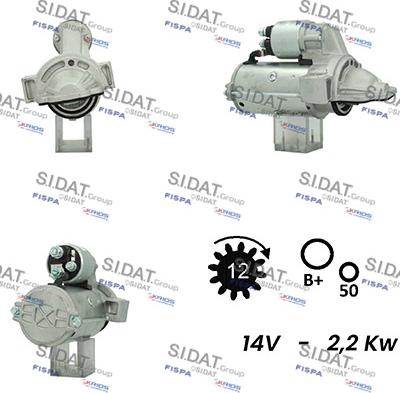 Sidat S12VA0286A2 - Starter www.molydon.hr