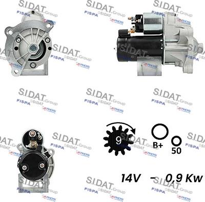 Sidat S12VA0238A2 - Starter www.molydon.hr