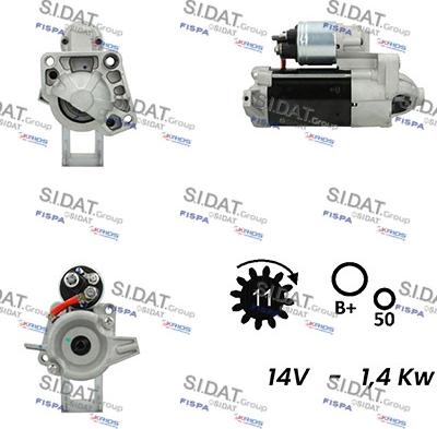 Sidat S12VA0744 - Starter www.molydon.hr