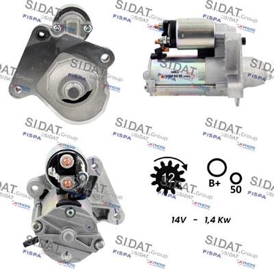 Sidat S12VS0013 - Starter www.molydon.hr