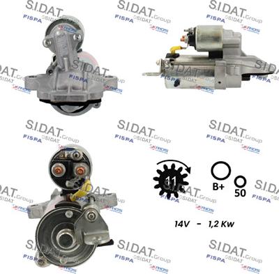 Sidat S12VS0868 - Starter www.molydon.hr