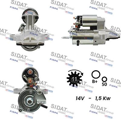 Sidat S12VS0367A2 - Starter www.molydon.hr