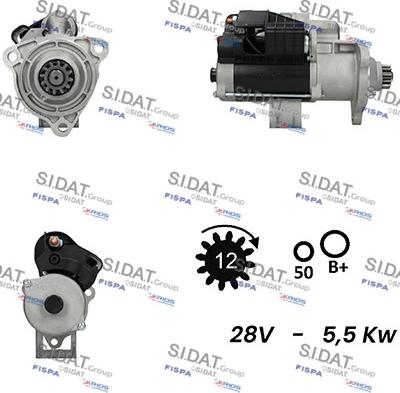 Sidat S24BH0116A2 - Starter www.molydon.hr