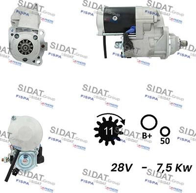 Sidat S24DE0148A2 - Starter www.molydon.hr