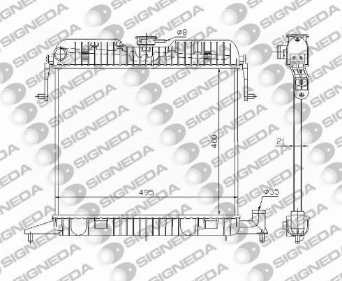 Signeda RA63040 - Hladnjak, hladjenje motora www.molydon.hr