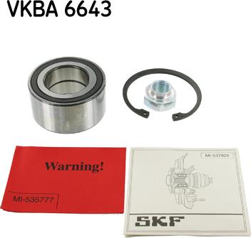 SKF VKBA 6643 - Komplet Ležaja kotača www.molydon.hr