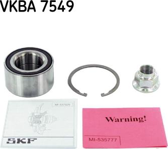 SKF VKBA 7549 - Komplet Ležaja kotača www.molydon.hr