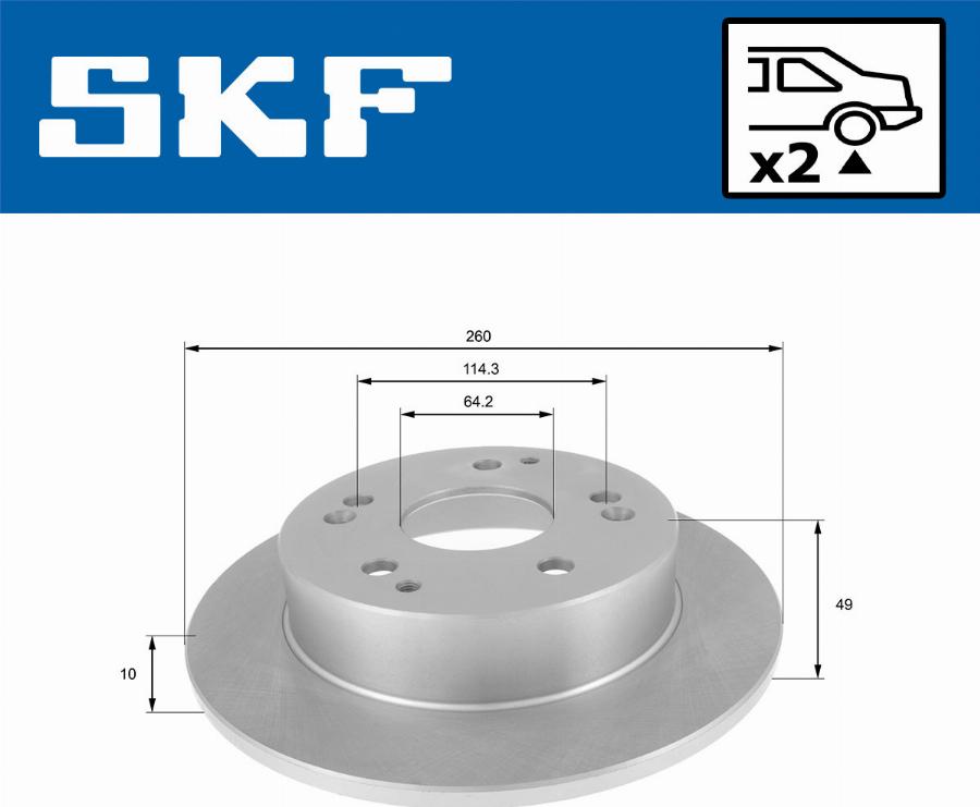 SKF VKBD 90498 S2 - Kočioni disk www.molydon.hr