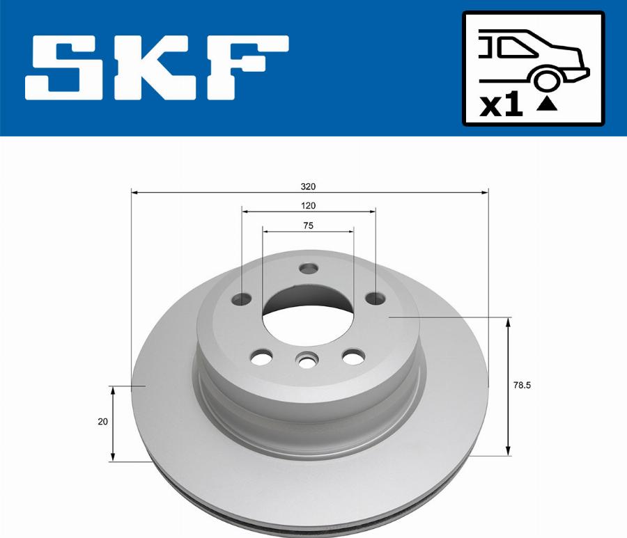 SKF VKBD 90442 V1 - Kočioni disk www.molydon.hr