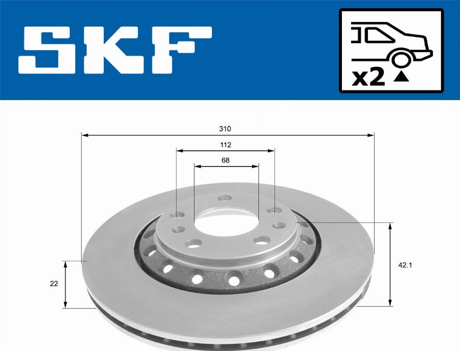 SKF VKBD 90486 V2 - Kočioni disk www.molydon.hr