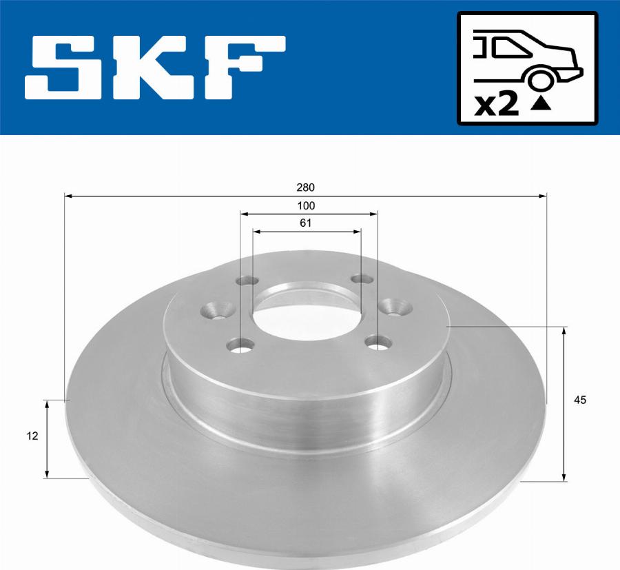 SKF VKBD 90439 S2 - Kočioni disk www.molydon.hr