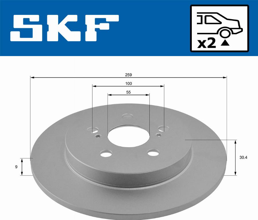 SKF VKBD 90435 S2 - Kočioni disk www.molydon.hr