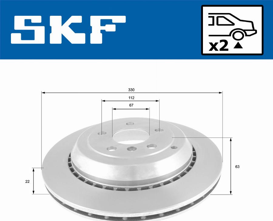 SKF VKBD 90599 V2 - Kočioni disk www.molydon.hr