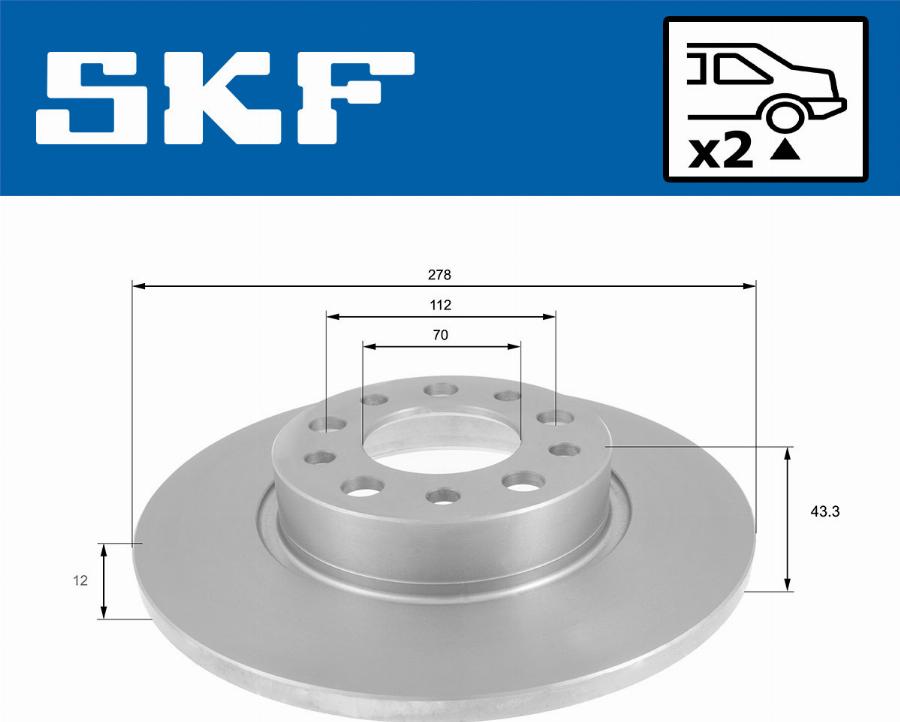 SKF VKBD 90505 S2 - Kočioni disk www.molydon.hr