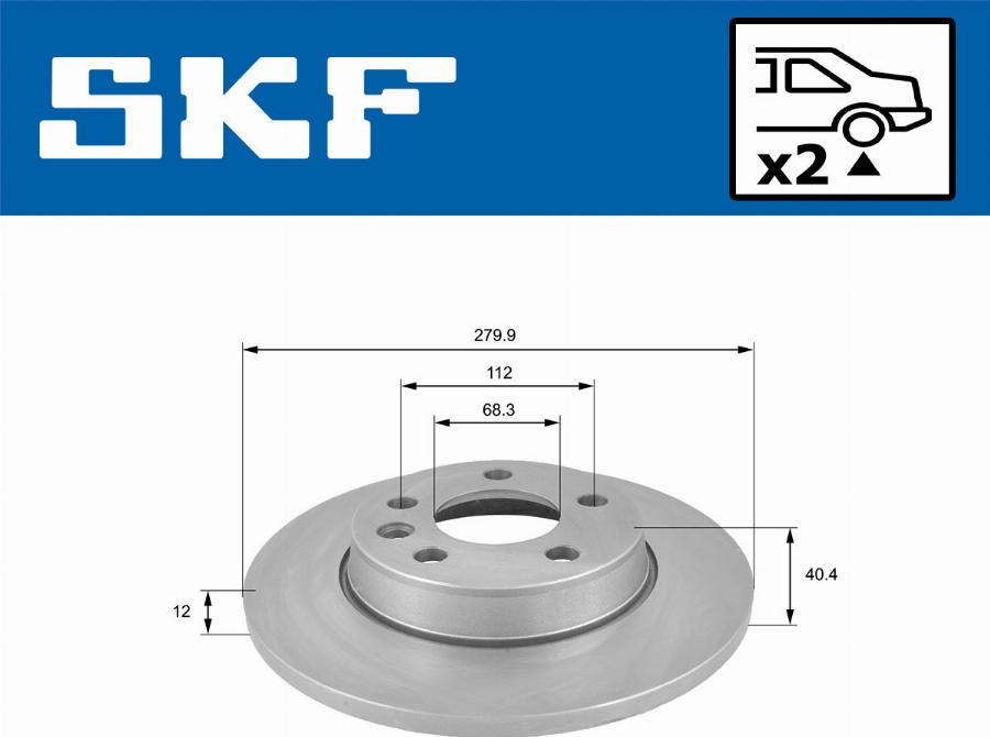 SKF VKBD 90503 S2 - Kočioni disk www.molydon.hr