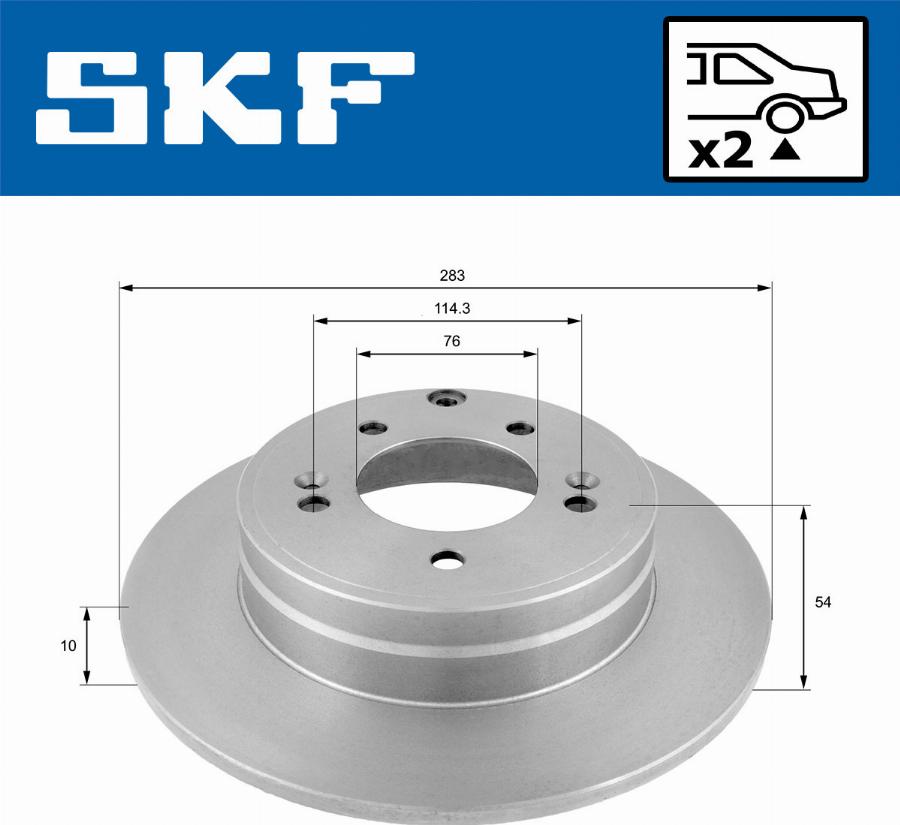 SKF VKBD 90507 S2 - Kočioni disk www.molydon.hr