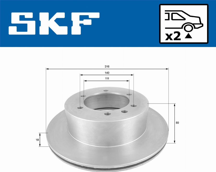 SKF VKBD 90587 V2 - Kočioni disk www.molydon.hr