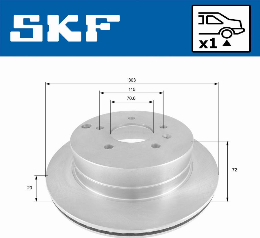 SKF VKBD 90571 V1 - Kočioni disk www.molydon.hr