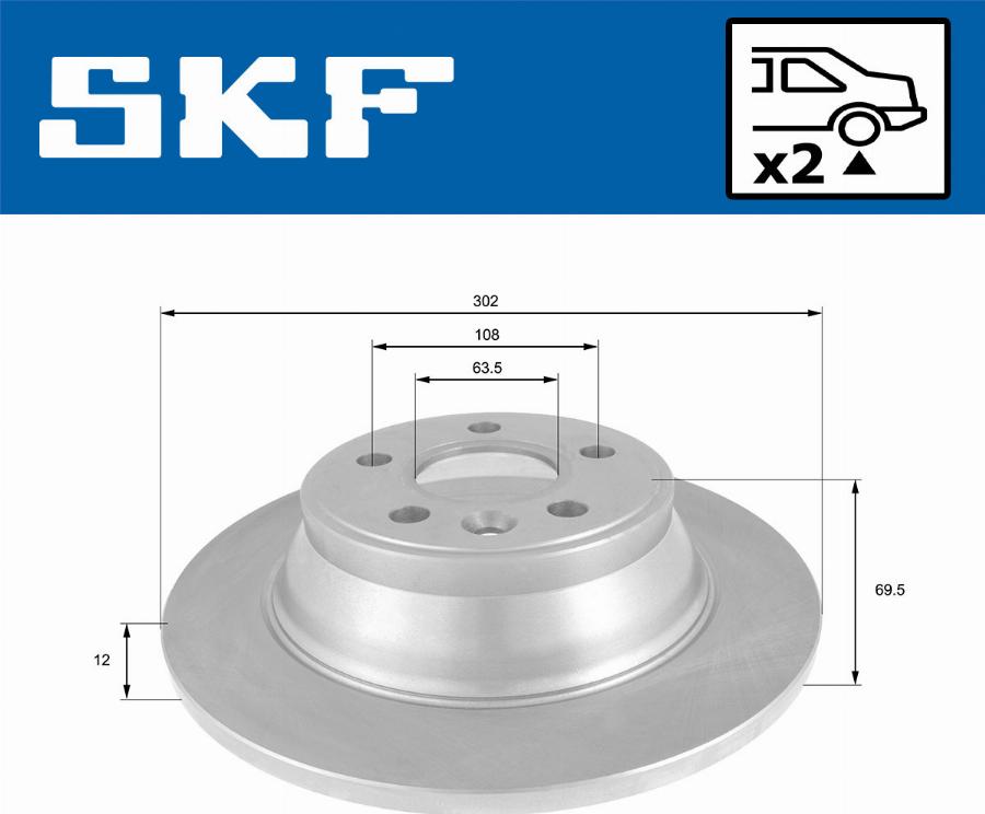 SKF VKBD 90698 S2 - Kočioni disk www.molydon.hr