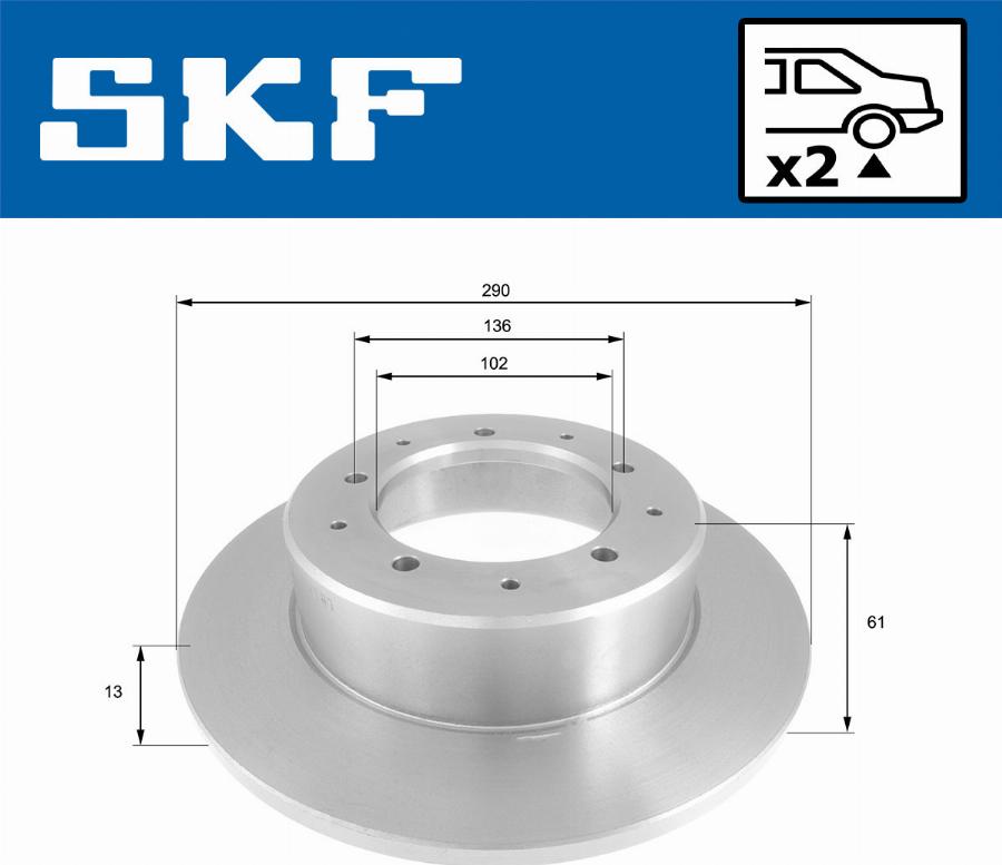 SKF VKBD 90642 S2 - Kočioni disk www.molydon.hr