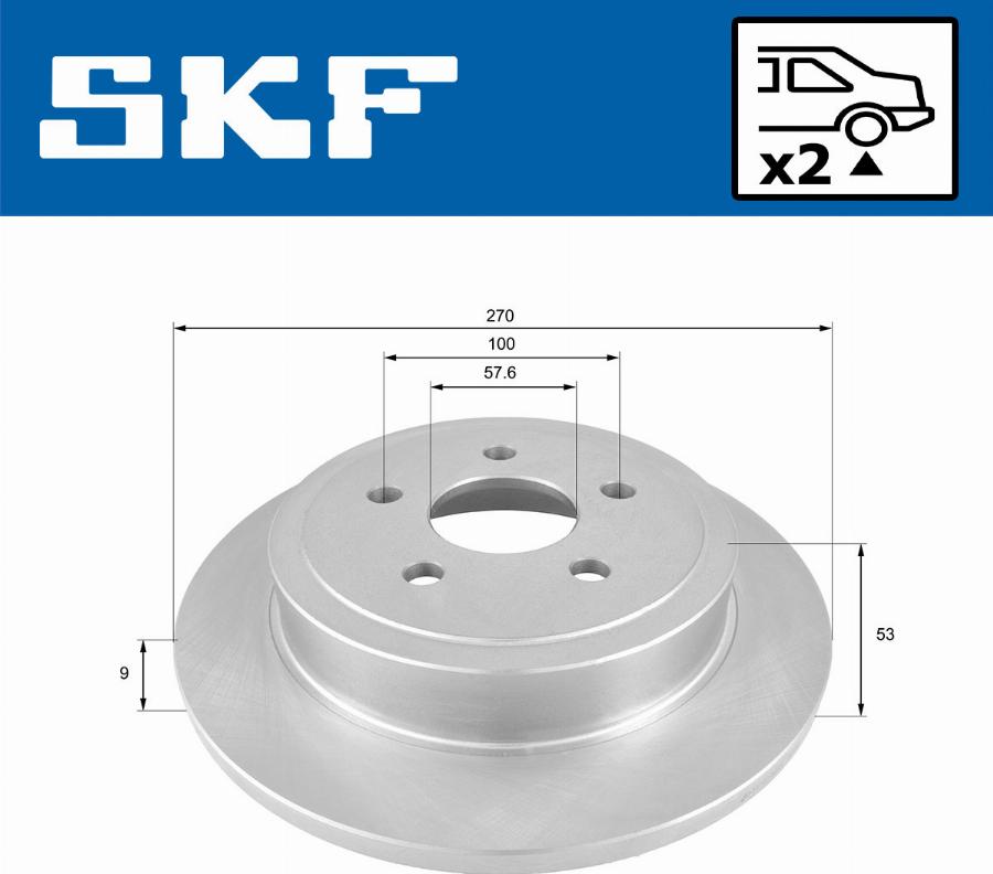 SKF VKBD 90653 S2 - Kočioni disk www.molydon.hr