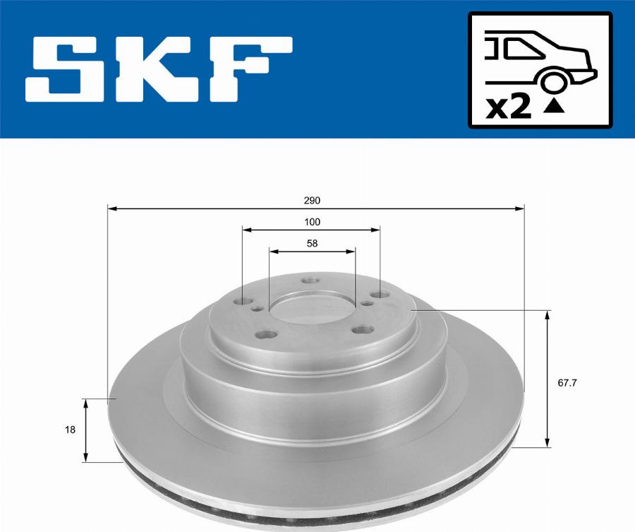 SKF VKBD 90634 V2 - Kočioni disk www.molydon.hr