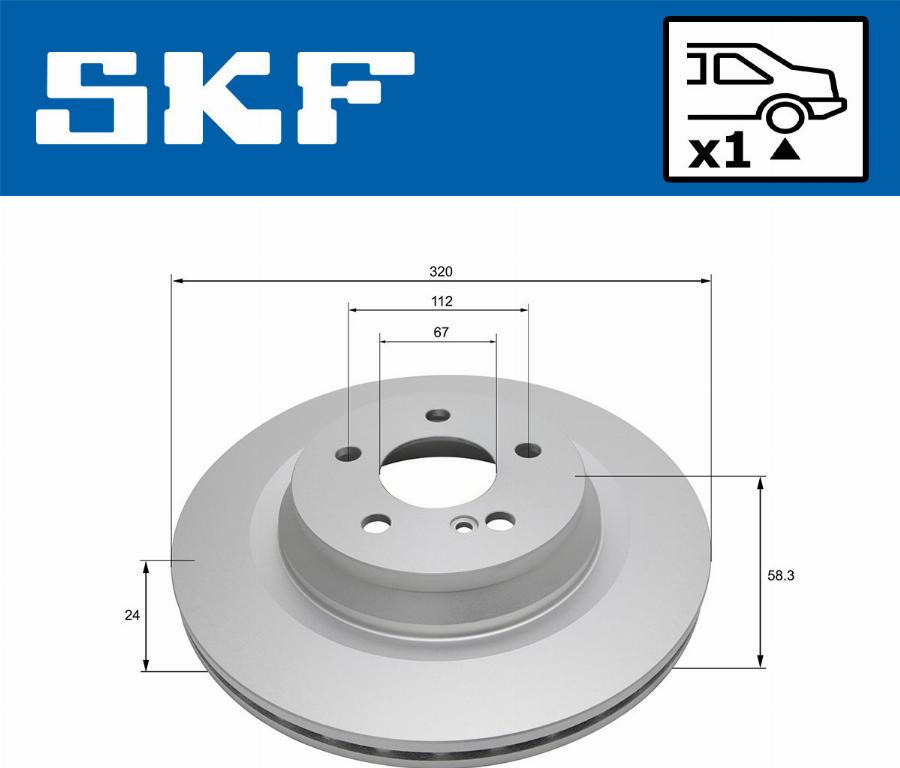 SKF VKBD 90675 V1 - Kočioni disk www.molydon.hr