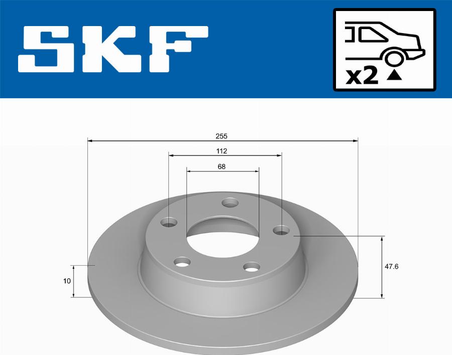 SKF VKBD 90672 S2 - Kočioni disk www.molydon.hr