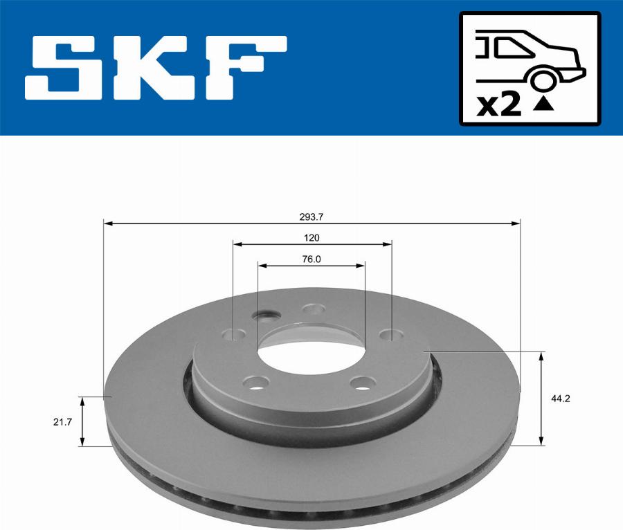 SKF VKBD 90042 V2 - Kočioni disk www.molydon.hr