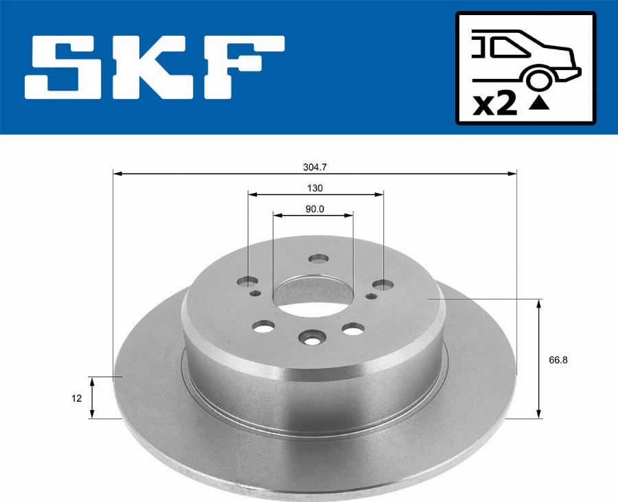 SKF VKBD 90069 S2 - Kočioni disk www.molydon.hr