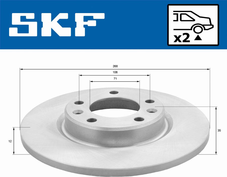 SKF VKBD 90087 S2 - Kočioni disk www.molydon.hr