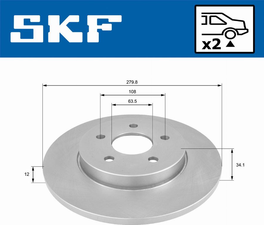 SKF VKBD 90026 S2 - Kočioni disk www.molydon.hr