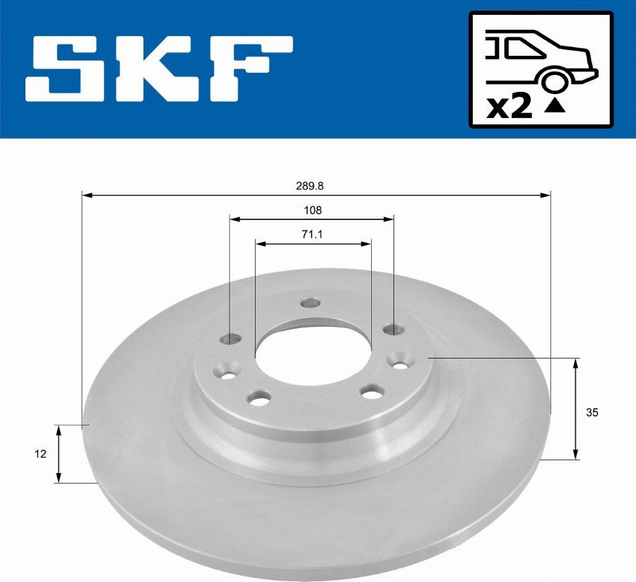 SKF VKBD 90022 S2 - Kočioni disk www.molydon.hr