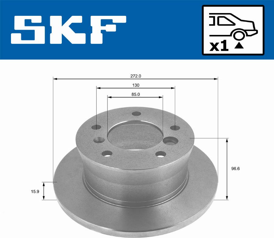 SKF VKBD 90198 S1 - Kočioni disk www.molydon.hr