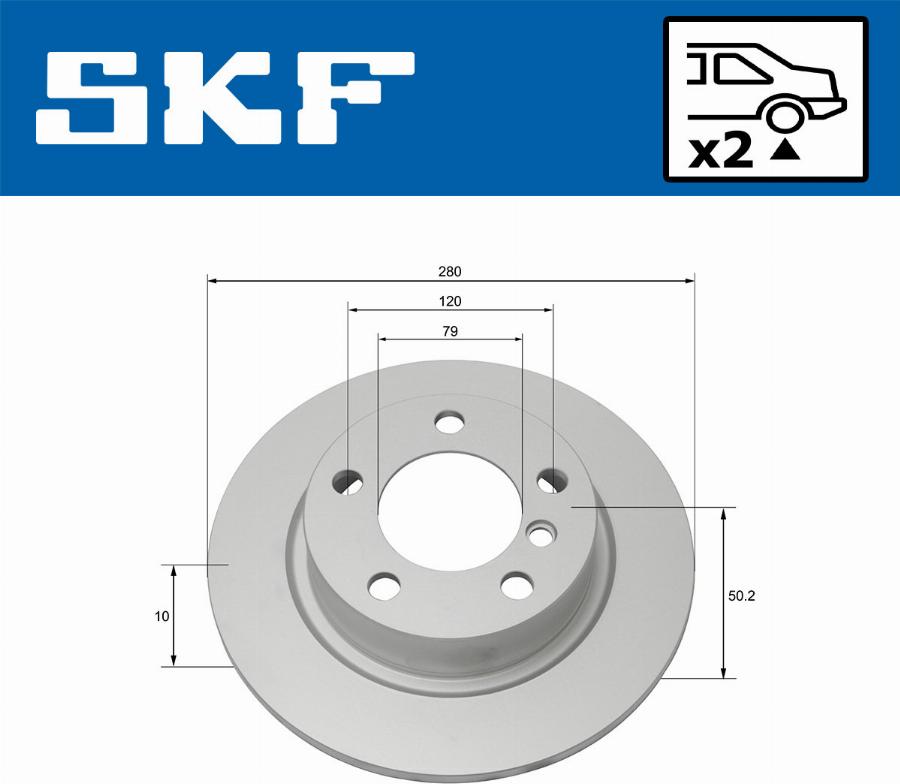 SKF VKBD 90148 S2 - Kočioni disk www.molydon.hr