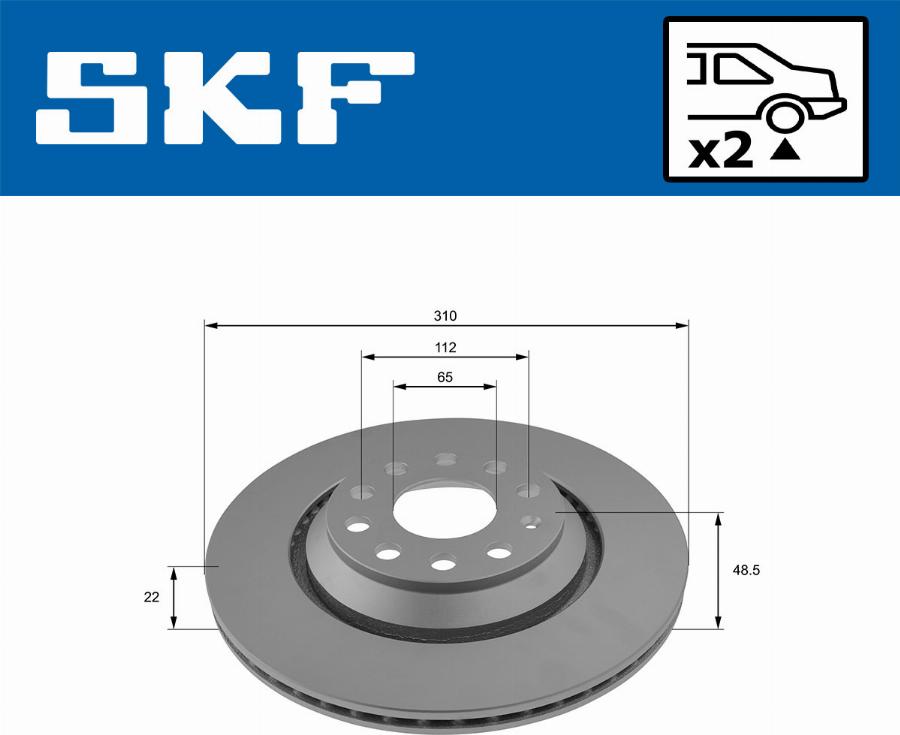 SKF VKBD 90161 V2 - Kočioni disk www.molydon.hr