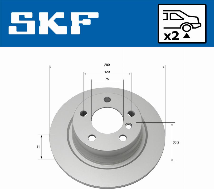 SKF VKBD 90107 S2 - Kočioni disk www.molydon.hr