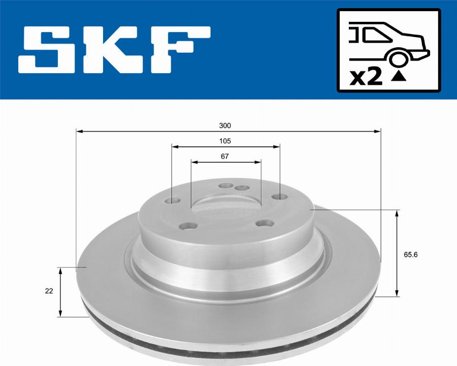 SKF VKBD 90118 V2 - Kočioni disk www.molydon.hr